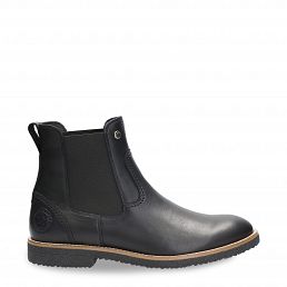 Garnock Black Napa, Leather ankle boots with leather lining