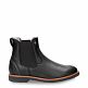 Garnock Igloo Black Napa Grass, Leather ankle boots with sheepskin lining