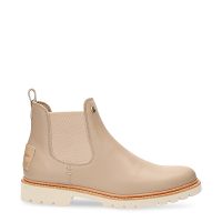 Gemma Taupe Napa, Leather ankle boots with leather lining
