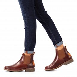 Giordana Igloo Trav bark pull-up Napa, Flat women's ANKLE Boot