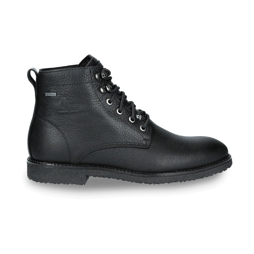 Glasgow Gtx Black Napa, Leather ankle boots with Gore-Tex® lining