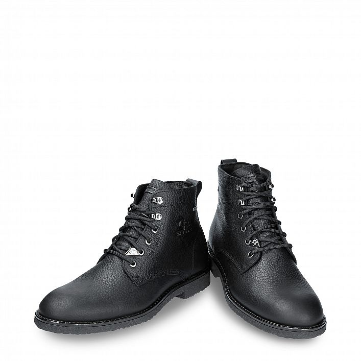 Glasgow Gtx Black Napa, Flat men's ANKLE Boot Made in Spain