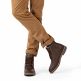 Glasgow Igloo Brown Napa Grass, Leather ankle boots with sheepskin lining
