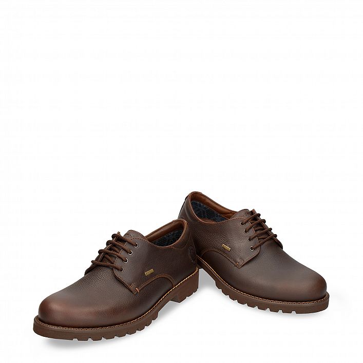 Jackson Gtx Chestnut Napa Grass, Flat men's Shoe Made in Spain