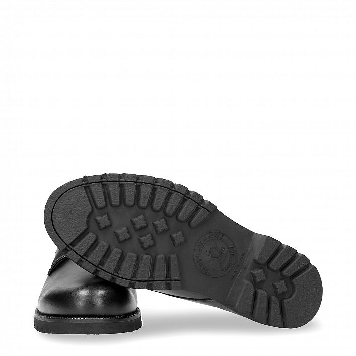 Jackson Gtx Negro Napa, Zapato de hombre de Piel Napa Negro WATERPROOF.