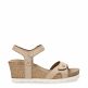 Julia Taupe Napa, Sandals with leather lining