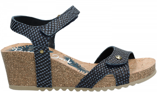 Julia Snake Marine blauw Nappa Julia Snake Marine blauw Nappa