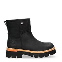 Laia Black Nobuck, Leather boots with warm lining