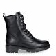 Lilian Black Napa, Leather boots with warm lining