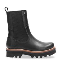 Magna Black Napa, Leather boots with leather lining