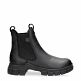 Nery Igloo Black Napa Grass, Leather ankle boots with sheepskin lining