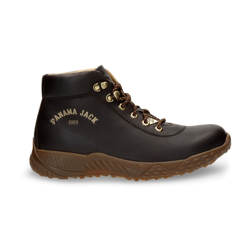 Newton Brown Napa Grass, Leather ankle boots with leather lining