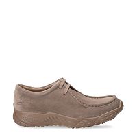Nil Stone Velour, Mens stone suede leather shoes with leather lining
