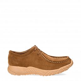 Nil, Mens bark suede leather shoes with leather lining