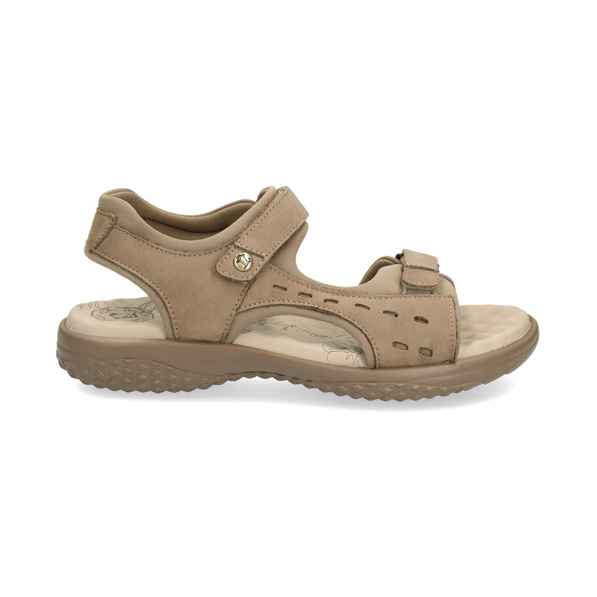Nilo Basics Soft-System Taupe Napa Grass, Woman sandals in leather with lycra lining