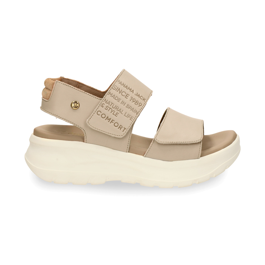 Noah Taupe Napa, Sandalen mit LederInnenfutter