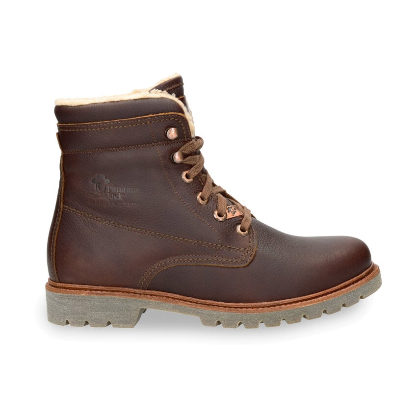 Panama 03 Aviator Chestnut Napa  Grass, Leather boots with cotton lining
