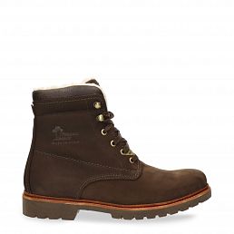 P03 Aviator Brown Nobuck, Leather boots with cotton lining