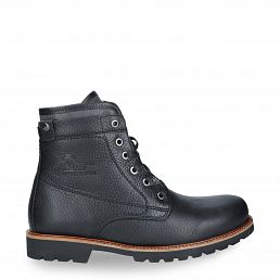 P03 Thunder, Black leather boot with warm lining