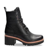 Padma Black Napa, Leather boots with warm lining