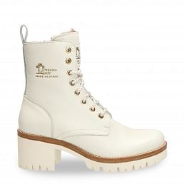 Padma White Napa, Leather boots with warm lining
