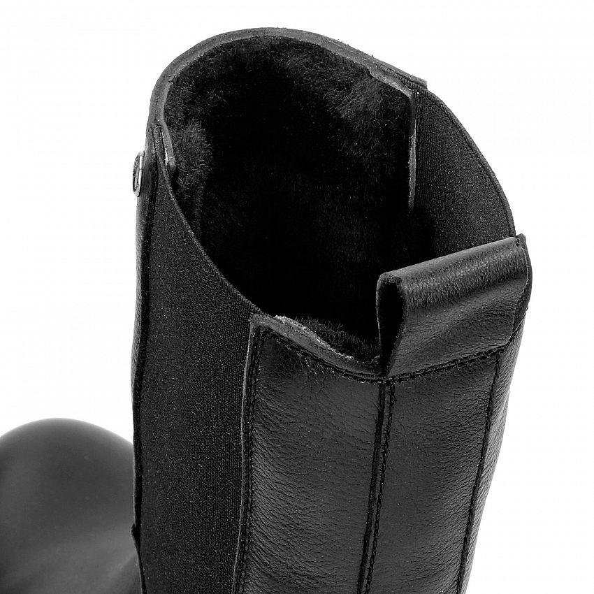 Paiton Igloo Black Napa, Women's Boot with heel