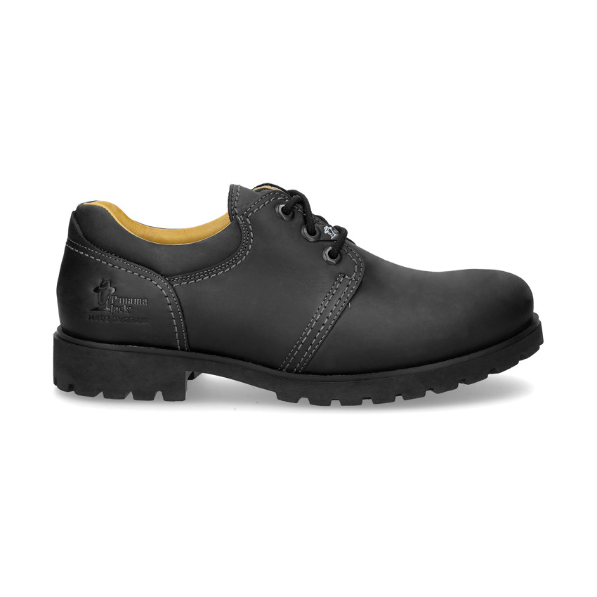 Panama 02 Black Napa Grass, Leather shoe with leather lining