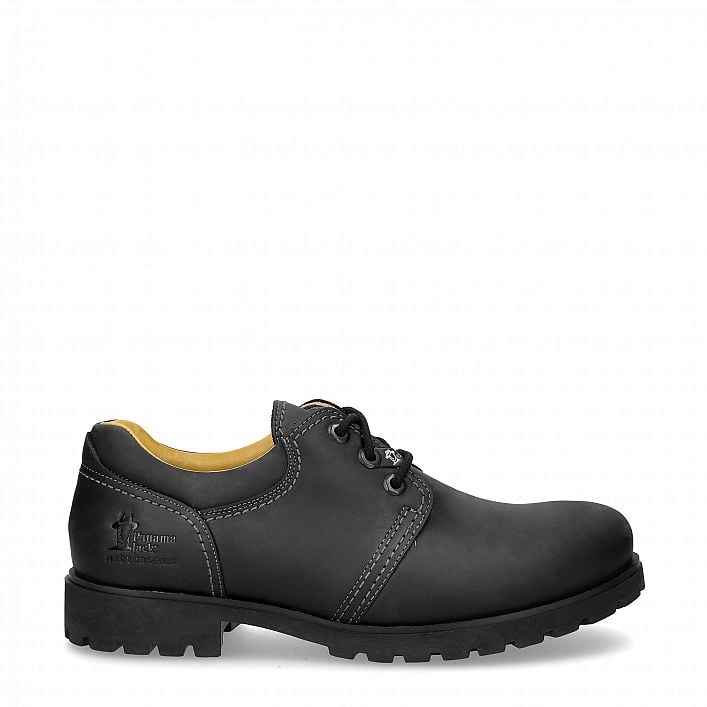 Panama 02 Black Napa Grass, Leather shoe with leather lining