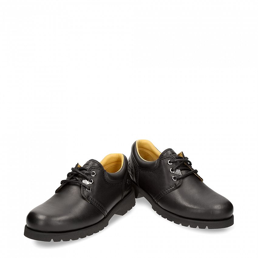 Panama 02 Light Black Napa, Flat men's Shoe Made in Spain
