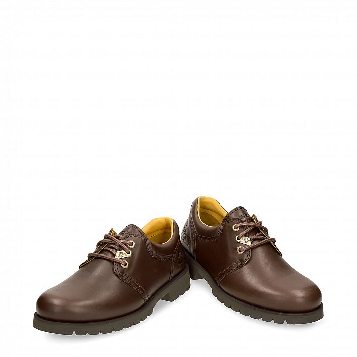 Panama 02 Light Brown Napa, Flat men's Shoe Made in Spain