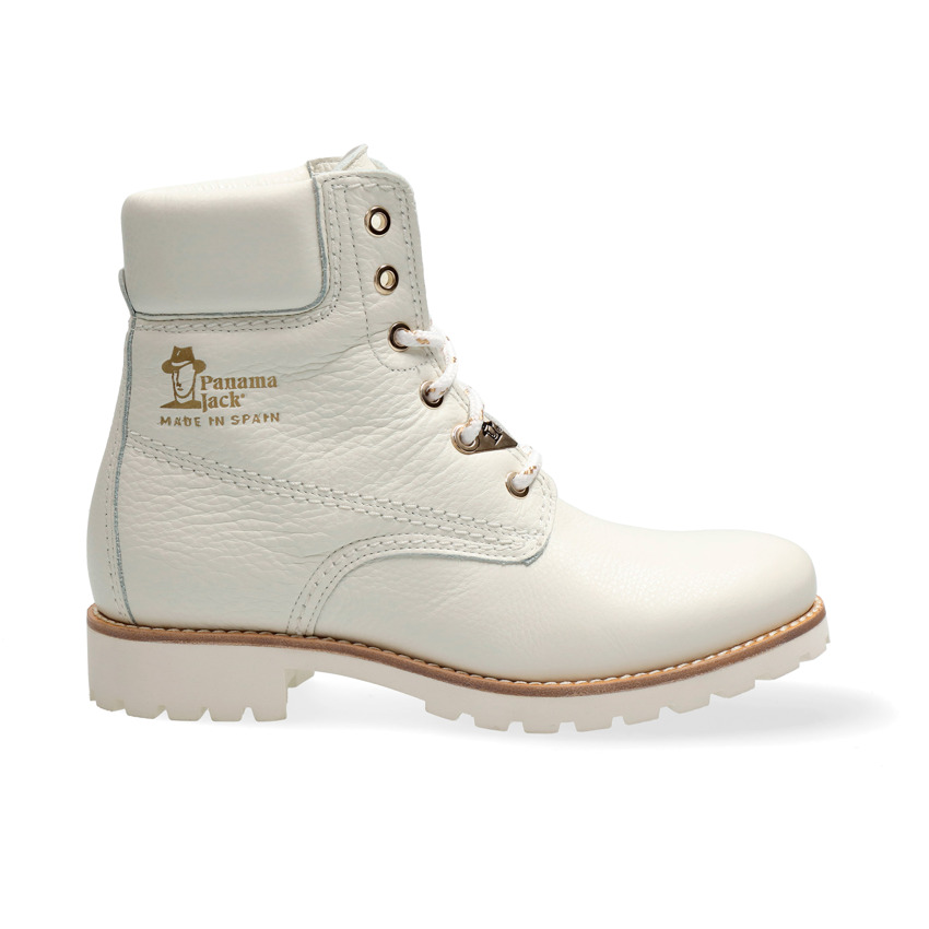 Panama 03 White Napa, Leather boots with Leather lining.