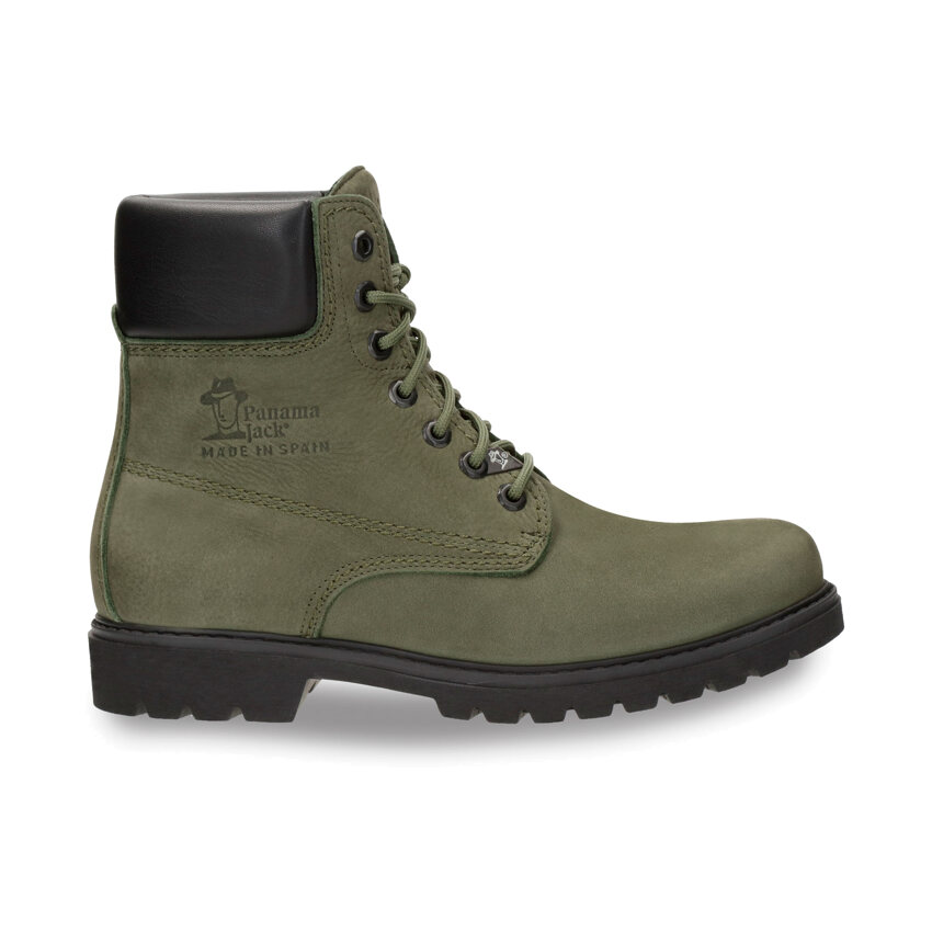 Panama 03 Green Nobuck, Leather boots with leather lining