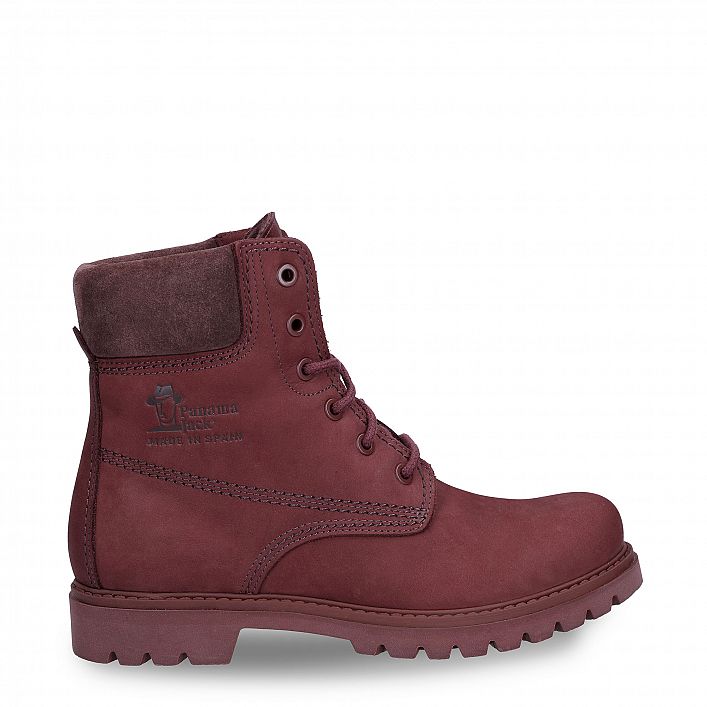 burgundy color boots