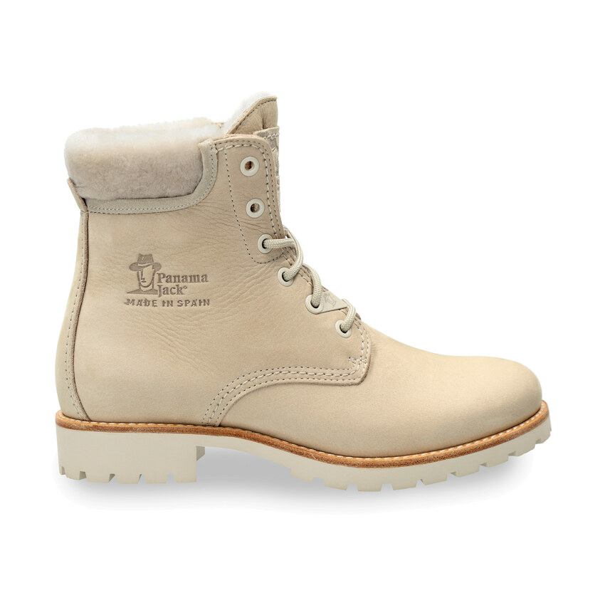 Panama 03 Igloo Trav Raw Nobuck, Leather boots with sheepskin lining