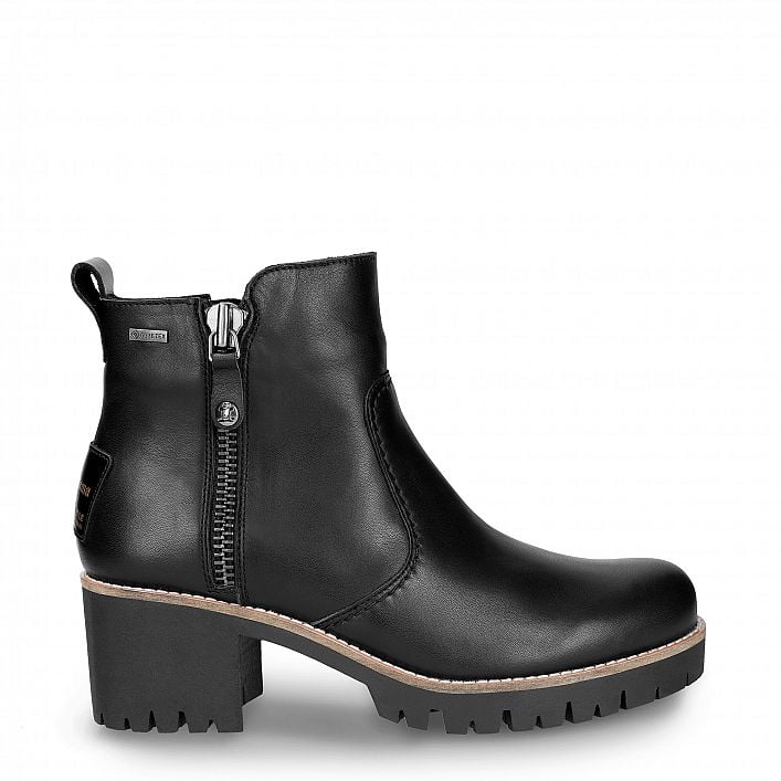 Pauline Gtx Black Napa, Leather boots with Gore-Tex® lining
