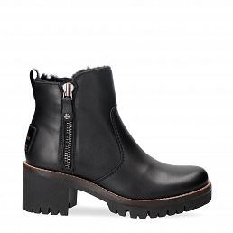 Pauline Trav, Leather ankle boots with warm lining