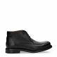 Paxton Black Napa, Leather ankle boots with leather lining