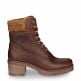 Phoebe Burgundy Napa Grass, Leather boots with warm lining