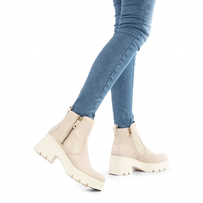 Phuket Raw Napa, Women's Boot with heel Made in Spain