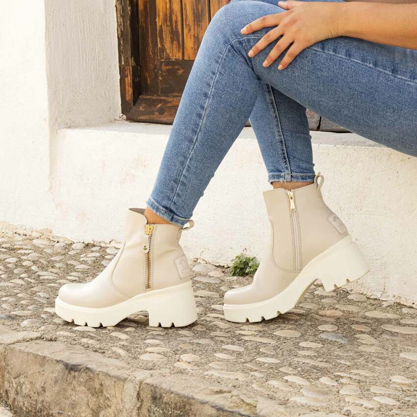 Phuket Raw Napa, Leather boots with leather lining