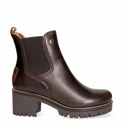 Pia Igloo Brk, Leather Chelsea boots with 100% sheepskin lining