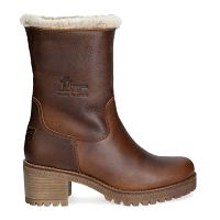 Piola Bark Napa Grass, Leather boots with warm lining