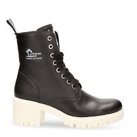 Polonia Black Napa, Leather boots with leather lining