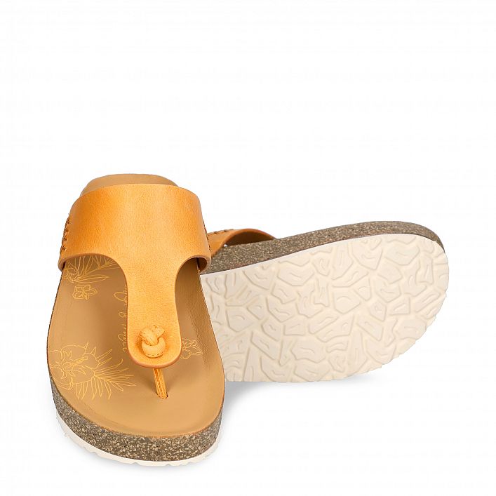 Quinoa Vintage  Napa, Flat woman's sandals  Vintage nappa leather.