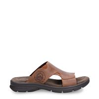 Robin Basics Cuero Napa Grass, Man sandals in leather with lycra lining