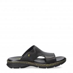 Robin B&Y, Man sandals in leather with lycra lining