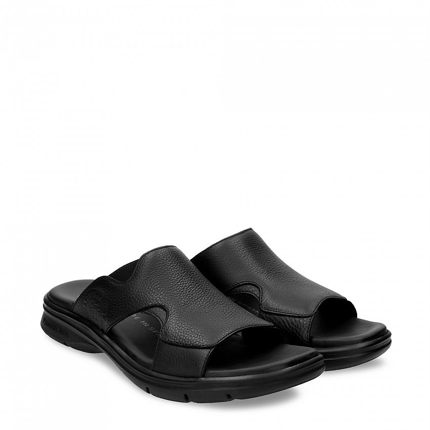 Robin Black Napa Grass, Men's sandals with 