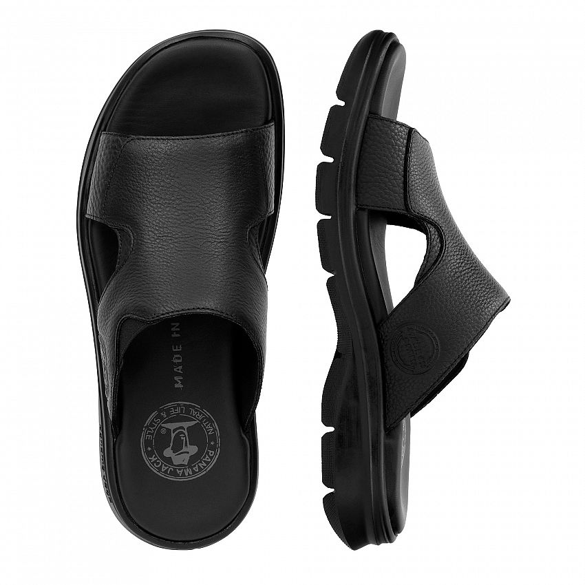 Robin Black Napa Grass, Men's sandals with Synthetic Interlook lining.