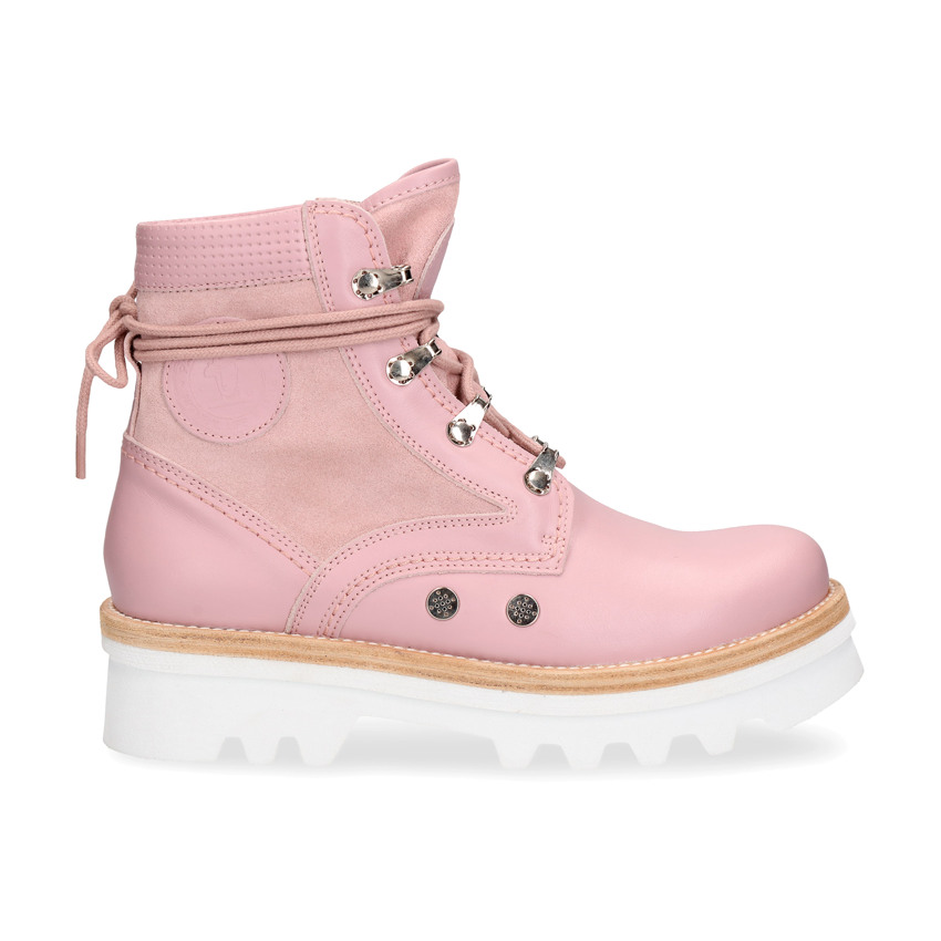 Route Boot Reporter Pink Napa, Womens pink leather boots 