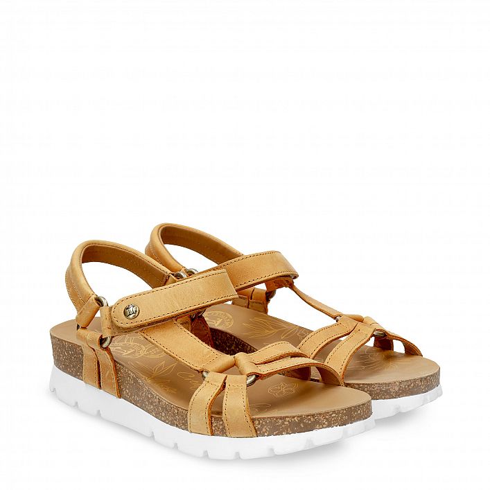 Sally Basics Vintage  Napa, Flat woman's sandals with Leather lining.